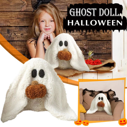 Gus The Ghost With Pumpkin Pillow Halloween Pumpkin Ghosts Doll Plush Throw Pillow Cushion Home Accessories Gifts