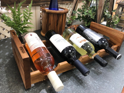 Acacia Wood Stackable Wine Rack